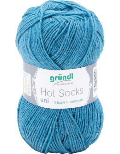 Hot Socks effen sokkenwol 50 Gründl