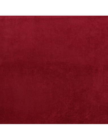 Ribfluweel stof - Rood