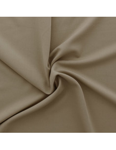 Stretch gabardine stof - Donkerbeige
