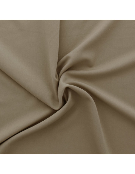 Stretch gabardine stof - Donkerbeige