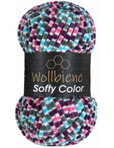 Softy Color Wollbiene veelkleurig chenilledraad 2