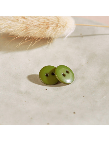 Bouton Classic Shine - Matcha Blad