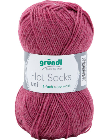 Hot Socks effen sokkenwol 50 Gründl