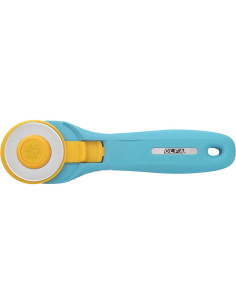 Ergonomische turquoise cirkelmes Olfa 45mm