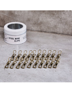 Metalen knijperdoos - Antiek messing 2