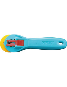 Ergonomische turquoise cirkelmes Olfa 45mm 2