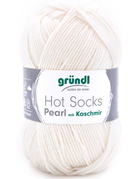 Hot Socks Pearl effen sokkenwol Gründl