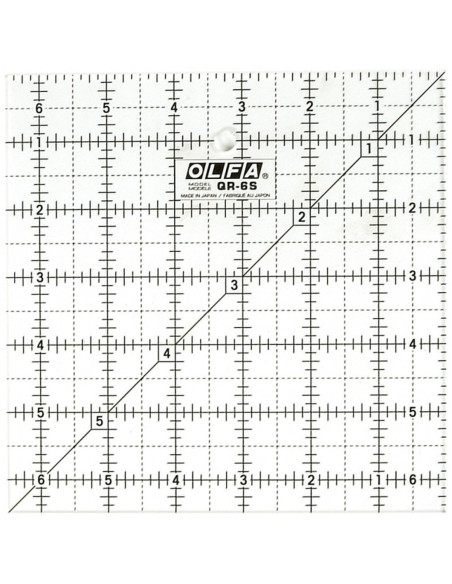 Olfa patchwork liniaal 6.5 x 6.5 inch