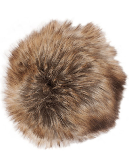 Imitatiebont pompon 10 cm - Premium bruin