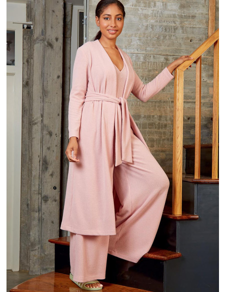Patroon voor romper, jumpsuit, kamerjas en riem - McCall's 8245