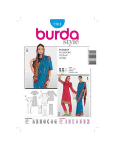 Indiase patroon - Burda 7701