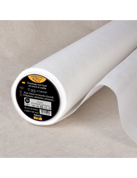 Dikke thermische non-woven voering - Wit