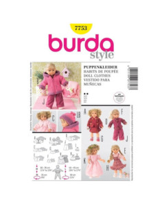 Poppenkleding patroon - Burda 7753