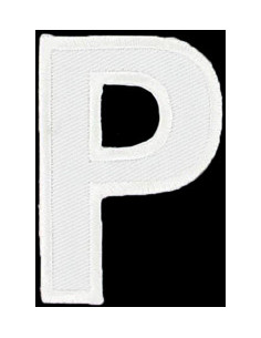 Strijkembleem letter P