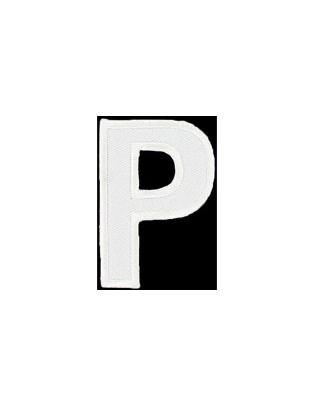 Strijkembleem letter P