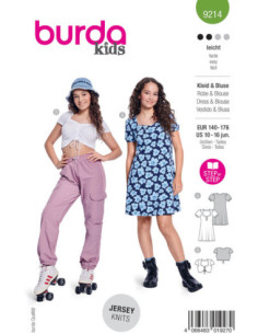 Jurk en top patroon - Burda 9214 2