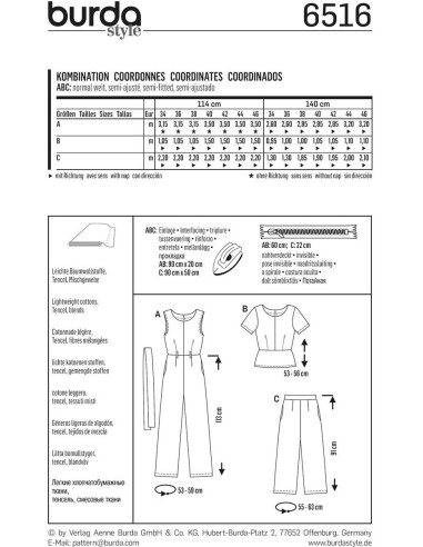 Coördinatenpatroon - Burda 6516