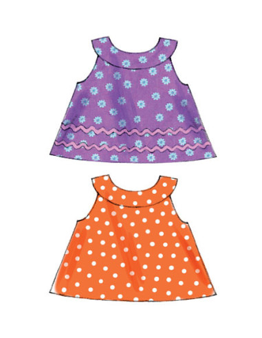 Bovenstuk patroon, jurken, pofbroek en broek - McCall's 6912