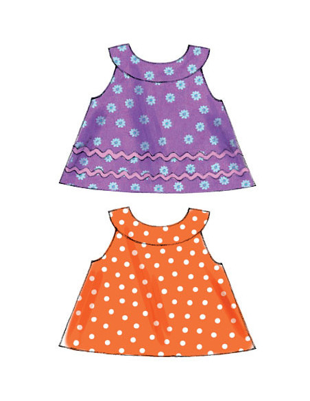 Bovenstuk patroon, jurken, pofbroek en broek - McCall's 6912