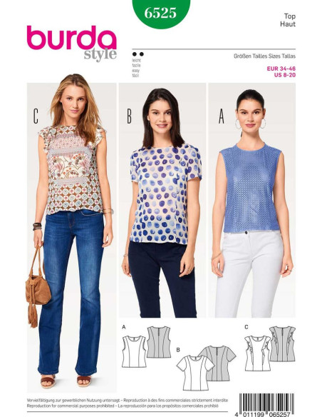 Top patroon - Burda 6525