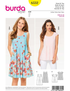 Jurk en top patroon - Burda 6532