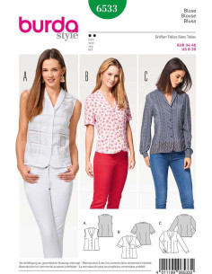 Blousepatroon - Burda 6533