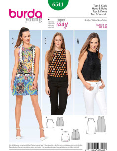 Top- en jurkpatroon - Burda 6541