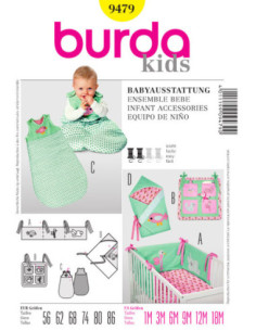 Babyset patroon - Burda 9479.