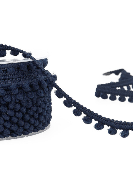 Mini pomponband - Marineblauw