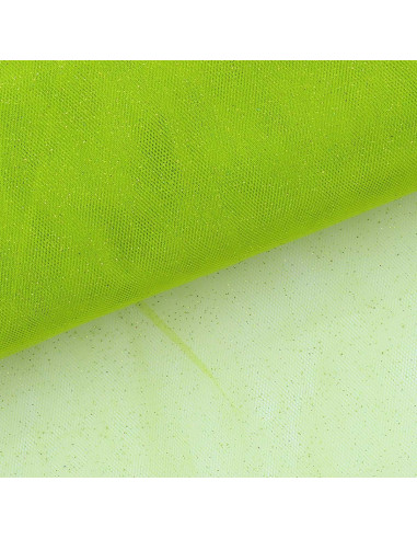 Glitter tule - Appelgroen