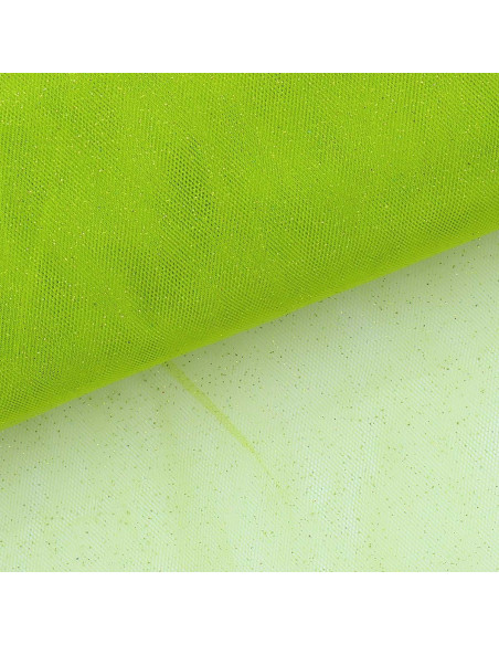 Glitter tule - Appelgroen