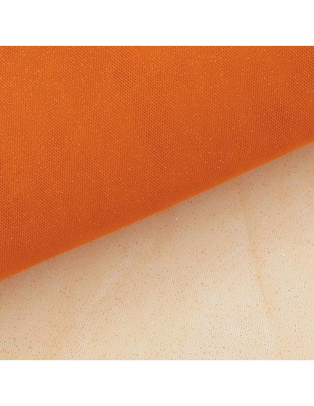 Glitter tule - Oranje