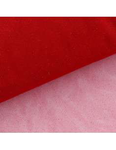 Glitter tule - Rood