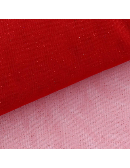 Glitter tule - Rood