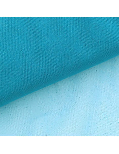 Glitter tule - Turkoois blauw