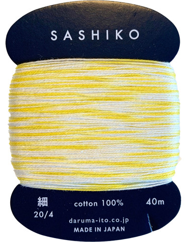 Daruma Kasuri sashiko-garen meerkleurig 2 kleuren 40 m