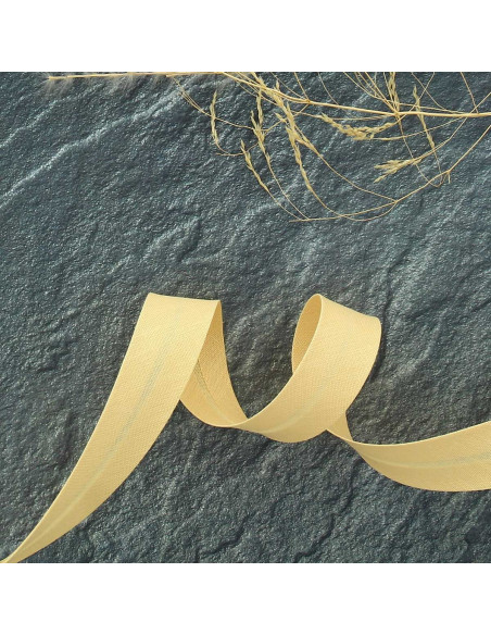 Biasband van polycotton - Dune