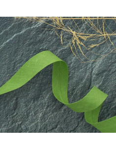 Biasband van polycotton - Aspergegroen