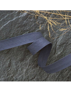 Biasband van polycotton - Donkergrijs