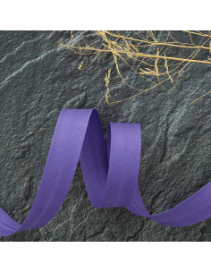 Lichtpaarse polycotton biaisband