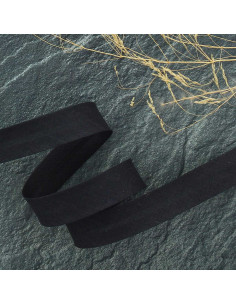 Biasband van polycotton - Antraciet