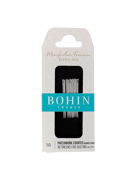 Korte naalden patchwork groot oog Bohin - Nr. 10