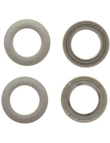 Set van 8 gordijnringen Ø44 mm - Mat - Linnen