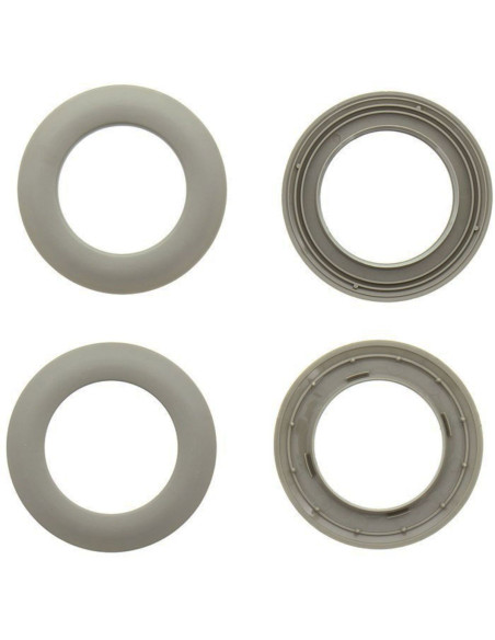 Set van 8 gordijnringen Ø44 mm - Mat - Linnen