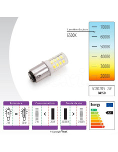 LED-bajonetlamp voor naaimachine 2