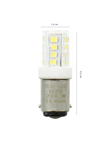 LED-bajonetlamp voor naaimachine