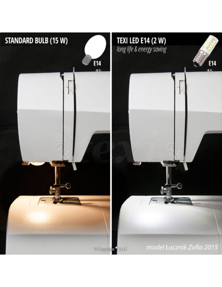 LED-schroeflamp voor naaimachine