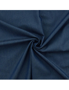 Chambray denim stof - Blauw
