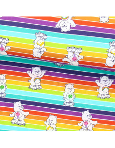 Care Bears jersey stof - Regenboog
