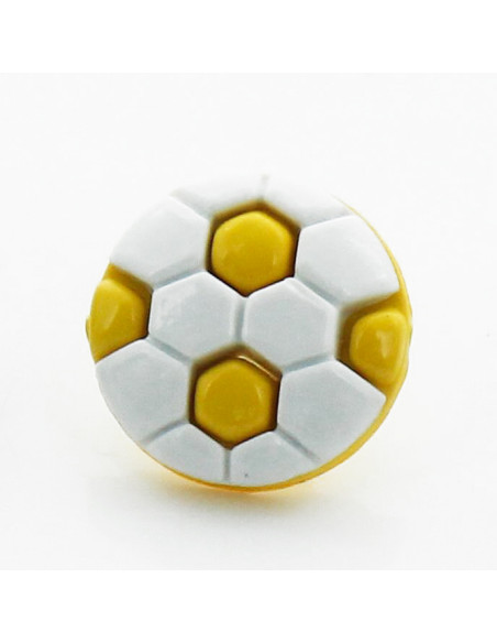Polyester voetknop - Geel